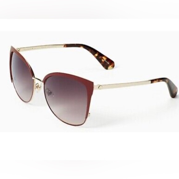 Kate Spade GENICE 0LHF Burgundy Gradient Sunglasses - Picture 2 of 3